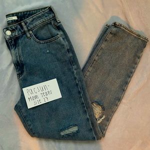 pacsun ripped mom jeans